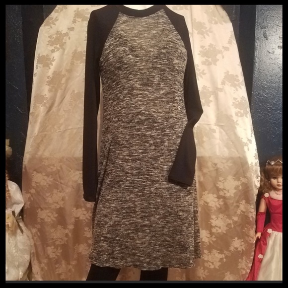 Audge Podge Two Tone T-shirt Stretchy Jersey Dress - Picture 8 of 8